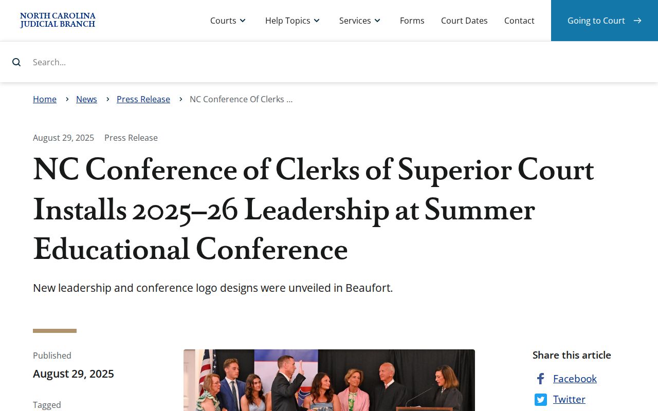 Person County court docket Clerk leadership announcement